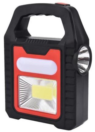 Аккумуляторный светодиодный фонарь - yd-878а, красный