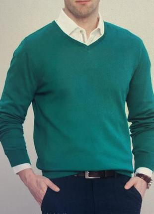 Lc waikikiki тоненький зеленый джемпер свитер размер l