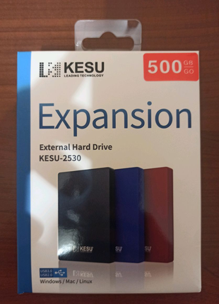 Зовнішній жорсткий диск KESU 500GB, хард, HDD