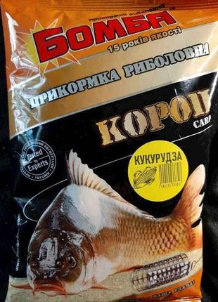 Прикормка для рыбы кукуруза 900 гр Короп "Бомба"