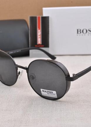 Фірмові чоловічі сонцезахисні круглі окуляри matrix polarized ...