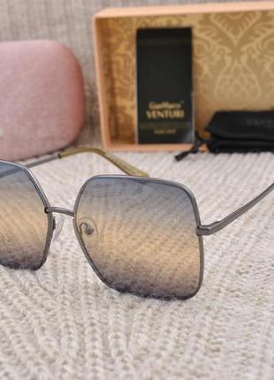 Безоправные солнцезащитные очки с красивым градиентом gian mar...