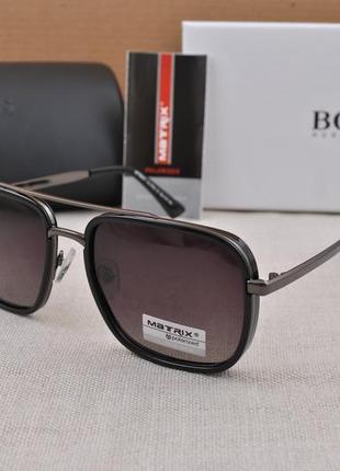 Фирменные солнцезащитные мужские очки matrix polarized mt8607
