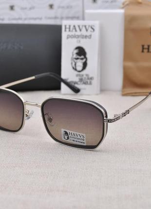 Фірмові сонцезахисні вузькі окуляри havvs polarized hv68040