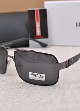 Фирменные солнцезащитные мужские очки matrix polarized mt8186