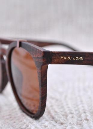 Фирменные большие солнцезащитные очки под дерево    marc john ...