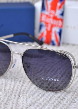 Фирменные солнцезащитные очки  thom richard tr9021 капля с шорой
