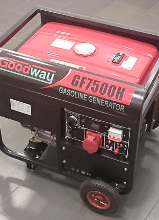 Генератор бензиновий 3 фазы 220V 380V 6.0-7.5 kWatt GF7500H