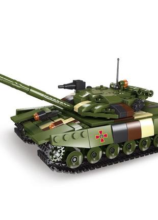 Конструктор Военный Танк Т-64 XingBao 502 Детали