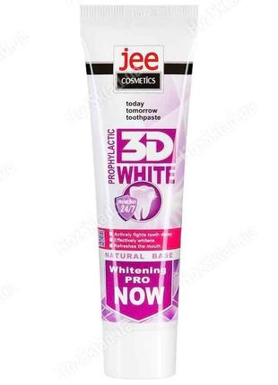 Зубна паста 50мл Профілактична Відбілювання (3D White) ТМ JEE ...