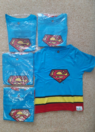 Новые фирменные футболки Супермен на 1-2года