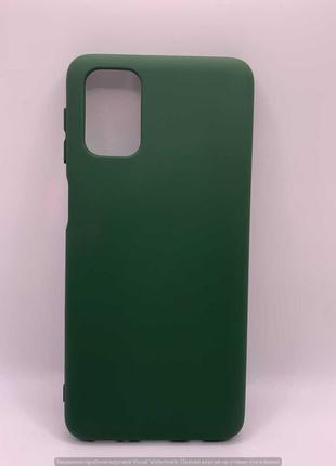 Чохол Samsung M31s Silicone case dark green *