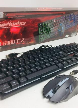 Клавіатура KEYBOARD + миша Ігрова клавіатура з підсвічуванням ...