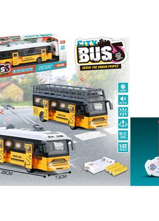 Автобус SH091-458B (12 шт.) 28 см, р/у,аккум, USB заряджання,1...