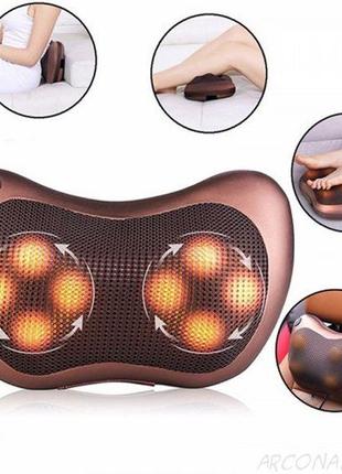 Массажная Подушка MASSAGE PILLOW Инфракрасный роликовий массаж...