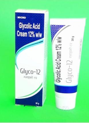 Крем для лица Glyco 12 С гликолевой кислотой 12% - легкий пили...