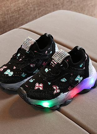 СУПЕРстильні нековзні кросівки з LED підсвічуванням 21р