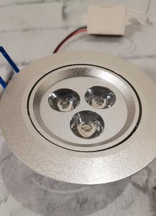 Светодиодный светильник Delux HDL3001R LED 3W Silver
