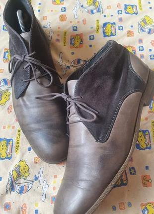 Розпродаж!!!шкіряні черевики ботинки roberto santi 44розмір