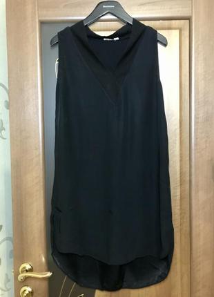Вискозное чёрное платье wera stockholm