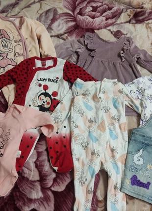 Набор одежды для девочки на возраст 3-9 месяцев