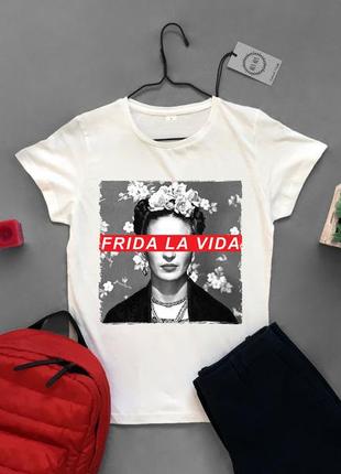 Футболка мужская с принтом frida la vida