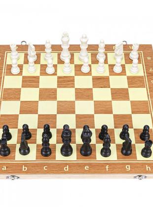 Настольная игра 3в1 шахматы, шашки, нарды, 39x39см, дерево