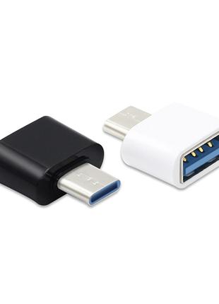 Переходник  адаптер USB to Type-C OTG с USB на Type-C  2шт