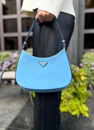Женская сумка prada cleo blue (прада)