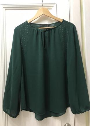 Блуза зелена zara