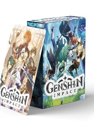 Genshin Impact - игральные карты покерные 54. Геншин
