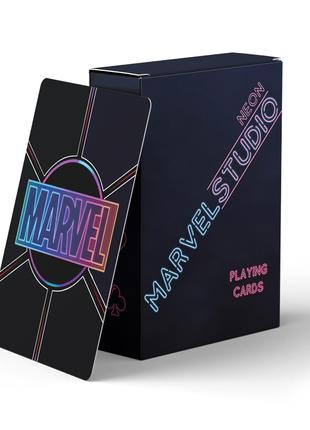 Игральные карты покерные Marvel Neon -  Марвел неон 54