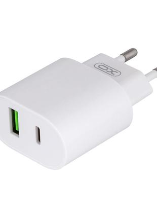 Мережевий зарядний пристрій XO L81A EU PD 20 W + QC3.0 Type C ...