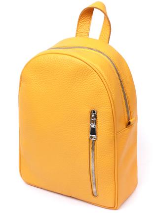 Женский рюкзак из натуральной кожи Shvigel 16321 Желтый DH16-2023