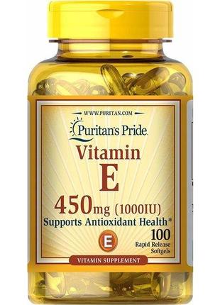 Витамин E Puritan's Pride Vitamin E 1000 IU 100 Softgels D4P6-...