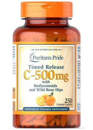 Витамин C Puritan's Pride Vitamin C-500 mg with Rose Hips Time...