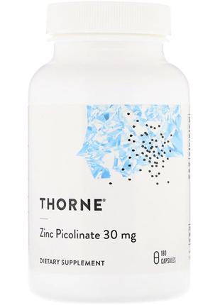 Цинк Пиколинат, Thorne Research, Zinc Picolinate, 30 mg , 180 ...