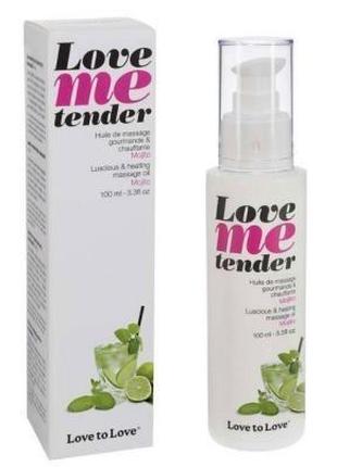 Масажна олія Love To Love LOVE ME TENDER Mojito (100 мл) натур...