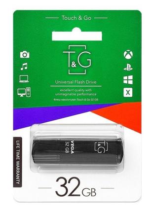 Флешпам'ять T&G; USB 2.0 32 GB Vega 121 Black