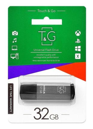 Флешпам'ять T&G; USB 2.0 32 GB Vega 121 Grey