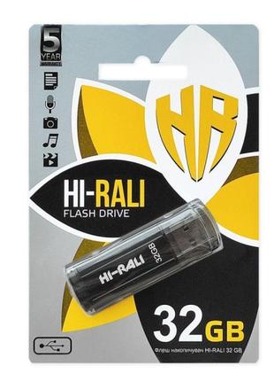 Флеш память Hi-Rali Stark USB 2.0 32GB Black