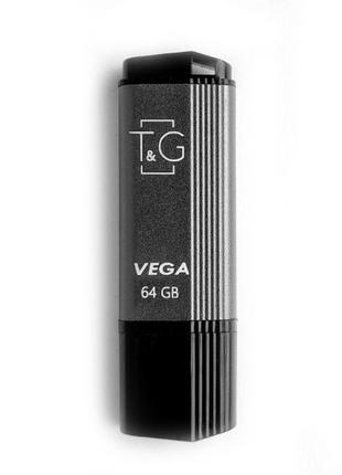 Флеш память T&G; USB 2.0 64GB Vega 121 Grey