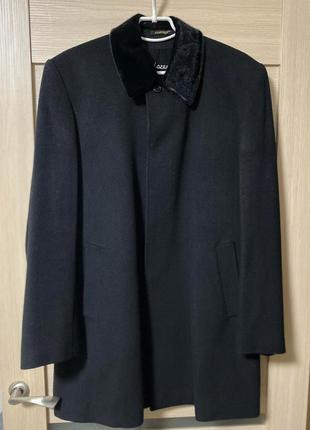 Кашемировое классическое пальто размер 50