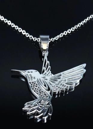 Новинка 2023 Ожерелье с подвеской в виде птицы КОЛИБРИ Hummingbir