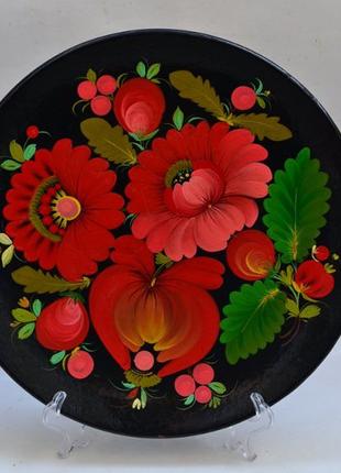 Настенная тарелка,ручная роспись
