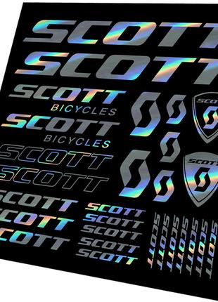 SCOTT Bicycles  наклейка на раму велосипеда Галограма