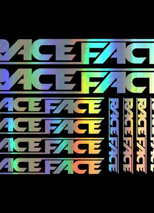 RACE FACE комплект наклейок вінілових Галограма