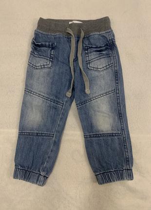Детские джинсы Джаггеры GeeJay на возраст 12-18 месяцев
