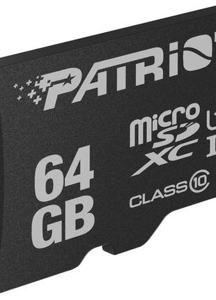 MicroSDXC (UHS-1) Patriot LX Series 64Gb class 10