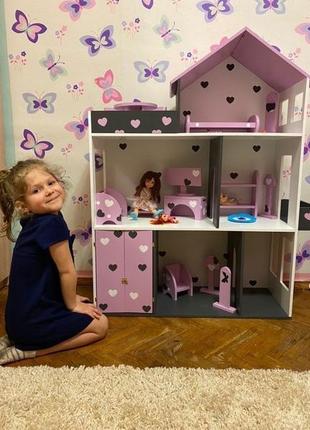 Кукольный домик И Мебель Домик для кукол Барби Лол